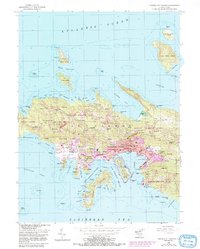 Download a high-resolution, GPS-compatible USGS topo map for Central St Thomas, VI (1987 edition)
