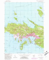 Download a high-resolution, GPS-compatible USGS topo map for Central St Thomas, VI (1983 edition)