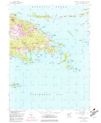 Download a high-resolution, GPS-compatible USGS topo map for Eastern St Thomas, VI (1983 edition)