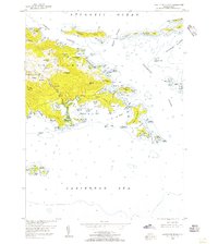 1954 Map of Eastern St. Thomas, 1956 Print