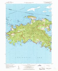 Download a high-resolution, GPS-compatible USGS topo map for Western St John, VI (1969 edition)
