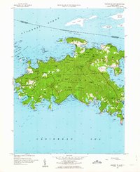 Download a high-resolution, GPS-compatible USGS topo map for Western St John, VI (1964 edition)
