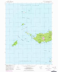 Download a high-resolution, GPS-compatible USGS topo map for Western St Thomas, VI (1983 edition)