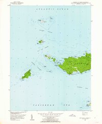 Download a high-resolution, GPS-compatible USGS topo map for Western St Thomas, VI (1962 edition)