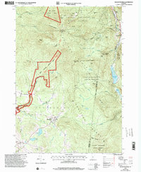 preview thumbnail of historical topo map of Rutland County, VT in 1997