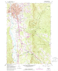 preview thumbnail of historical topo map of Rutland, VT in 1961