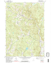 preview thumbnail of historical topo map of Orange County, VT in 1981