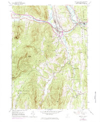 preview thumbnail of historical topo map of Rutland County, VT in 1964