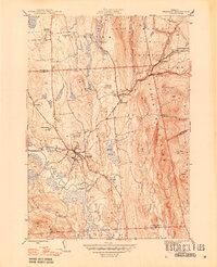 preview thumbnail of historical topo map of Rutland County, VT in 1946