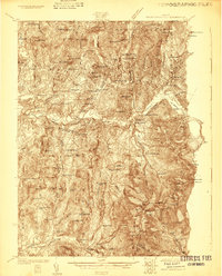 preview thumbnail of historical topo map of Lamoille County, VT in 1925