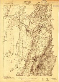 preview thumbnail of historical topo map of St. Albans, VT in 1914