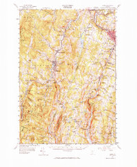 preview thumbnail of historical topo map of Barre, VT in 1957