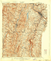 1924 Map of Barre, VT, 1932 Print