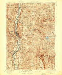 preview thumbnail of historical topo map of Bellows Falls, VT in 1930