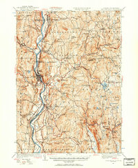 1927 Map of Bellows Falls, VT, 1957 Print