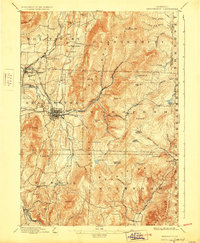 1898 Map of North Bennington, VT, 1928 Print