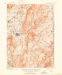 1898 Map of North Bennington, VT, 1950 Print