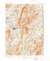 Download a high-resolution, GPS-compatible USGS topo map for Bennington, VT (1945 edition)