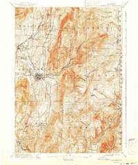 1898 Map of North Bennington, VT, 1941 Print