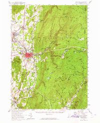 Download a high-resolution, GPS-compatible USGS topo map for Bennington, VT (1964 edition)