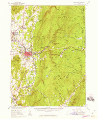 Download a high-resolution, GPS-compatible USGS topo map for Bennington, VT (1960 edition)