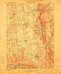 Download a high-resolution, GPS-compatible USGS topo map for Brandon, VT (1911 edition)