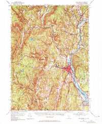 preview thumbnail of historical topo map of Windham County, VT in 1954