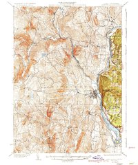 1935 Map of Brattleboro