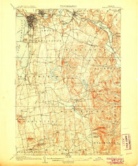 preview thumbnail of historical topo map of Burlington, VT in 1906