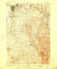1906 Map of Burlington, VT, 1921 Print