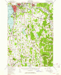 Download a high-resolution, GPS-compatible USGS topo map for Burlington, VT (1961 edition)