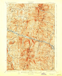 1924 Map of Bolton, VT, 1928 Print
