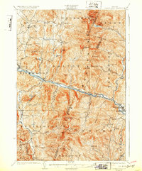 1924 Map of Bolton, VT, 1932 Print