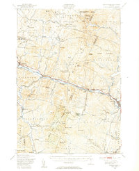 1948 Map of Bolton, VT, 1954 Print