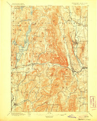 1897 Map of Castleton Four Corners, VT, 1906 Print