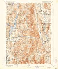 1897 Map of Proctor, VT, 1934 Print