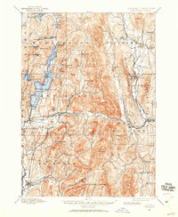 preview thumbnail of historical topo map of Rutland County, VT in 1895