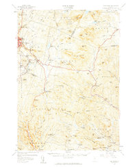 1957 Map of East Barre, VT, 1959 Print