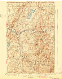 1924 Map of Enosburg Falls, VT, 1943 Print