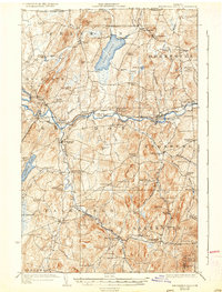 1924 Map of Bakersfield, VT, 1936 Print