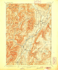 1900 Map of Equinox, 1905 Print