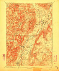 1900 Map of Equinox, 1912 Print