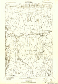 1920 Map of Franklin Pond