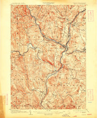 1908 Map of Hanover, 1913 Print