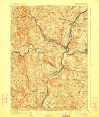 1908 Map of Hanover, 1924 Print