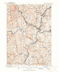 1906 Map of Hanover, 1962 Print