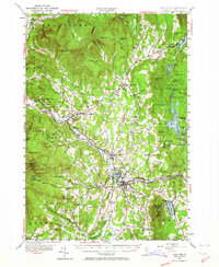 preview thumbnail of historical topo map of Lamoille County, VT in 1953