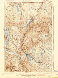 1926 Map of Island Pond, 1943 Print