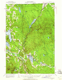 1953 Map of Island Pond, VT, 1960 Print