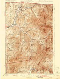 preview thumbnail of historical topo map of Franklin County, VT in 1925